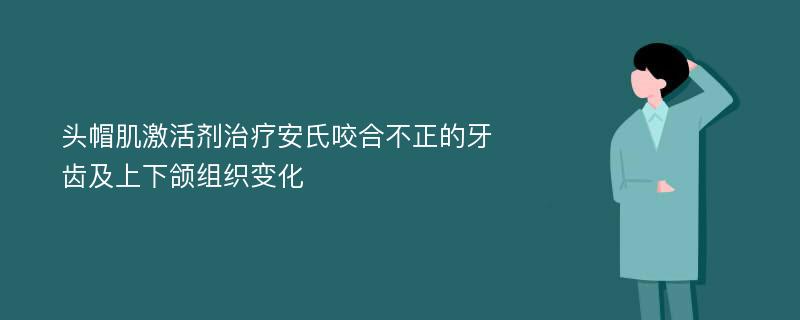 头帽肌激活剂治疗安氏咬合不正的牙齿及上下颌组织变化